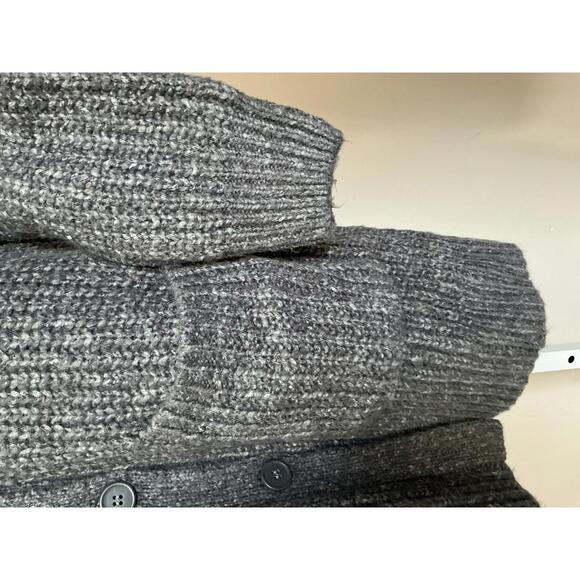 Soft Surroundings Women's Gray Knit Button-Up Cardigan Sweater Coat - Picture 4 of 9